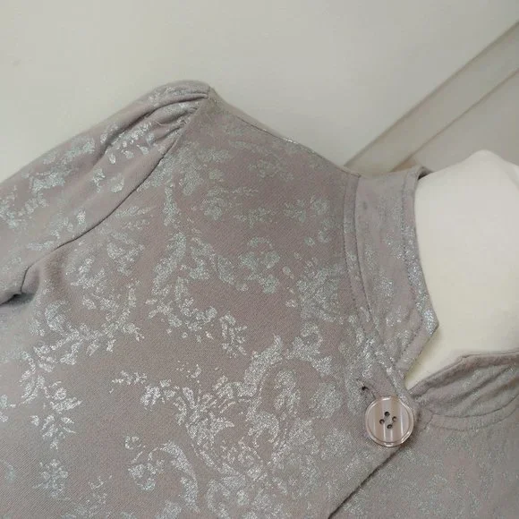 🚫SOLD🚫 Willi Smith Cotton jacket button down size Small Grey Antique Silver - Picture 10 of 12